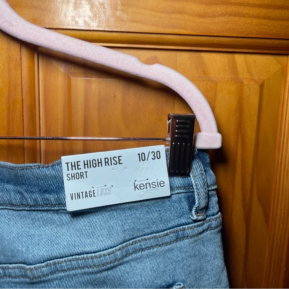 KENSIE Vintage Luxe The High Rise Denim Short 10/30 NWT - Picture 8 of 10
